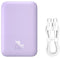 Baseus Mini 6.000 mAh - Powerbank - Draadloos opladen met MagSafe 15W - Paars
