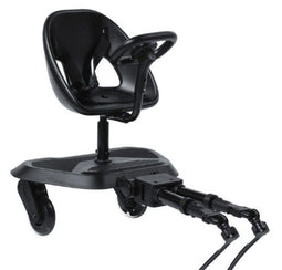 Titanium Baby Joy2Ride - Meerijdplankje - Zitting met veiligheidsgordel - All Black