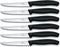 Victorinox Steakmes - 6 stuks - zwart