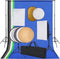 vidaXL - Fotostudioset - met - softboxlampen, - achtergrond - en - reflector