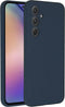 Accezz Samsung Galaxy A55 - Liquid Silicone Backcover - Schokabsorberend - Donkerblauw