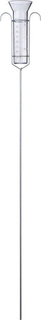 Nature - Regenmeter met stalen voet - 94cm hoog - eenvoudig in de grond te plaatsen