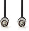 Nedis CVGL01000BK50 - AV-kabel BNC 500cm 75 ohm - Zwart