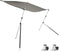 vidaXL - Schaduwdoekset - T-top - 170x170x(113-182,5) - cm - antracietgrijs