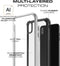 Ghostek - Atomic Slim iPhone XS Max Case | Zwart