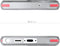 Ghostek Covert 6 Doorzichtig Telefoonhoesje geschikt voor Samsung Galaxy S23 Ultra Hoesje Hardcase Backcover Shockproof - Transparant