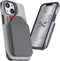 Ghostek Exec 5 Telefoonhoesje geschikt voor Apple iPhone 13 Mini MagSafe Hoesje Hardcase Backcover Shockproof met Pasjeshouder - Grijs