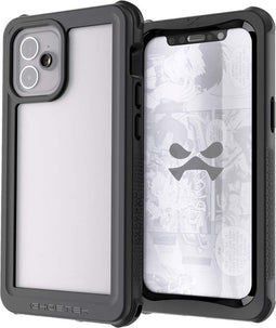 Ghostek Hoesje geschikt voor Apple iPhone 12 Waterdicht Telefoonhoesje Hardcase | Ghostek Nautical 3 Backcover Shockproof | Schokbestendig iPhone 12 Telefoonhoesje | Anti Shock Proof - Zwart