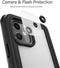 Ghostek Hoesje geschikt voor Apple iPhone 12 Waterdicht Telefoonhoesje Hardcase | Ghostek Nautical 3 Backcover Shockproof | Schokbestendig iPhone 12 Telefoonhoesje | Anti Shock Proof - Zwart