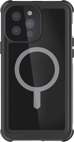 Ghostek Hoesje geschikt voor Apple iPhone 13 Pro Max Waterdicht MagSafe Telefoonhoesje Hardcase | Ghostek Nautical 4 Backcover Shockproof | Geschikt voor MagSafe | Geschikt voor Draadloos Opladen met Magnetische Ring | MagSafe Case - Zwart