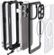 Ghostek Hoesje geschikt voor Apple iPhone 13 Pro Waterdicht MagSafe Telefoonhoesje Hardcase | Ghostek Nautical 4 Backcover Shockproof | Geschikt voor MagSafe | Geschikt voor Draadloos Opladen met Magnetische Ring | MagSafe Case - Zwart