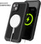 Ghostek Hoesje geschikt voor Apple iPhone 14 Plus Waterdicht MagSafe Telefoonhoesje Hardcase | Ghostek Nautical Waterproof Backcover Shockproof | Geschikt voor MagSafe | Geschikt voor Draadloos Opladen met Magnetische Ring | MagSafe Case - Zwart