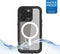 Ghostek Hoesje geschikt voor Apple iPhone 14 Pro Waterdicht MagSafe Telefoonhoesje Hardcase | Ghostek Nautical Slim Backcover Shockproof | Geschikt voor MagSafe | Geschikt voor Draadloos Opladen met Magnetische Ring | MagSafe Case - Zwart