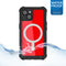 Ghostek Hoesje geschikt voor Apple iPhone 14 Waterdicht MagSafe Telefoonhoesje Hardcase | Ghostek Nautical Waterproof Backcover Shockproof | Geschikt voor MagSafe | Geschikt voor Draadloos Opladen met Magnetische Ring | MagSafe Case - Zwart