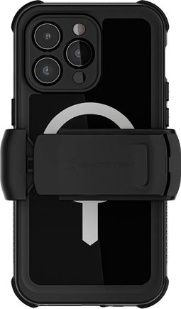Ghostek Hoesje geschikt voor Apple iPhone 15 Pro Max Waterdicht MagSafe Telefoonhoesje Hardcase | Ghostek Nautical Waterproof Backcover Shockproof | Geschikt voor MagSafe | Geschikt voor Draadloos Opladen met Magnetische Ring | MagSafe Case - Zwart