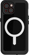 Ghostek Hoesje geschikt voor Apple iPhone 15 Waterdicht MagSafe Telefoonhoesje Hardcase | Ghostek Nautical Slim Backcover Shockproof | Geschikt voor MagSafe | Geschikt voor Draadloos Opladen met Magnetische Ring | MagSafe Case - Zwart