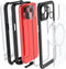 Ghostek Hoesje geschikt voor Apple iPhone 15 Waterdicht MagSafe Telefoonhoesje Hardcase | Ghostek Nautical Waterproof Backcover Shockproof | Geschikt voor MagSafe | Geschikt voor Draadloos Opladen met Magnetische Ring | MagSafe Case - Zwart