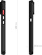 Ghostek Hoesje geschikt voor Apple iPhone 15 Waterdicht MagSafe Telefoonhoesje Hardcase | Ghostek Nautical Slim Backcover Shockproof | Geschikt voor MagSafe | Geschikt voor Draadloos Opladen met Magnetische Ring | MagSafe Case - Zwart