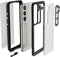 Ghostek Hoesje geschikt voor Samsung Galaxy S23 Waterdicht Telefoonhoesje Hardcase | Ghostek Nautical Slim Backcover Shockproof | Schokbestendig Galaxy S23 Telefoonhoesje | Anti Shock Proof - Transparant / Zwart
