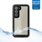 Ghostek Hoesje geschikt voor Samsung Galaxy S23 Waterdicht Telefoonhoesje Hardcase | Ghostek Nautical Slim Backcover Shockproof | Schokbestendig Galaxy S23 Telefoonhoesje | Anti Shock Proof - Transparant / Zwart