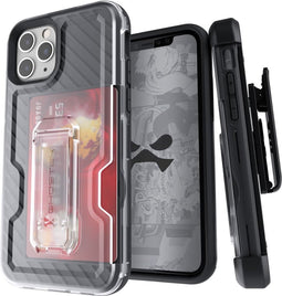 Ghostek Iron Armor Telefoonhoesje geschikt voor Apple iPhone 11 Pro Hoesje Hardcase Backcover Shockproof met Pasjeshouder en Standaard - Zwart
