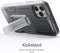 Ghostek Iron Armor Telefoonhoesje geschikt voor Apple iPhone 11 Pro Max Hoesje Hardcase Backcover Shockproof met Pasjeshouder en Standaard - Zwart