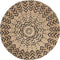 Atmosphera Tapijt Rond Grafische Patronen Jute D120