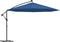vidaXL - Zweefparasol - met - LED-verlichting - 350 - cm - azuurblauw