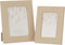 J-Line fotolijst Gewoven - hout - lichtbeige - 2 stuks