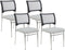 SEDALIA - Set van 4 stoelen - Grijs - Polyester