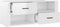 vidaXL - Tv-meubel - 100x35x40 - cm - bewerkt - hout - hoogglans - wit