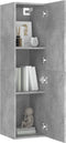 vidaXL - Tv-meubels - 2 - st - 30,5x30x110 - cm - bewerkt - hout - betongrijs