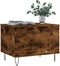vidaXL - Salontafel - 60x44,5x45 - cm - bewerkt - hout - gerookt - eikenkleurig