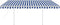 vidaXL - Luifel - automatisch - uittrekbaar - met - palen - 4,5x3 - m - blauw - en - wit