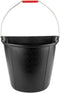 Bellota rubberen platte emmer 13 liter met metalen hengsel - hoosemmer/bootemmer