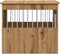 vidaXL - Hondenbench - 55x75x65 - cm - bewerkt - hout - artisanaal - eikenkleurig