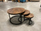 Salontafel Vince Rond Mangohout Set van 3