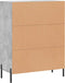 vidaXL - Dressoir - 69,5x34x90 - cm - bewerkt - hout - betongrijs