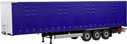 Solido Tarpolin Anhänger blau 1:24 Aanhanger