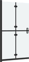 vidaXL - Inloopdouchewand - inklapbaar - 110x190 - cm - ESG-glas - mat