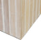 Kaarshouder Beige Bamboe Hout MDF 10,5 x 10,5 x 16 cm