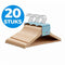 ACAZA Kledinghangers - Kleerhangers - 360° draaibare haak - Licht eik (20 stuks)