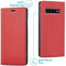 iMoshion Hoesje Geschikt voor Samsung Galaxy S10 Hoesje Met Pasjeshouder - iMoshion Slim Folio Bookcase - Rood