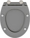 vidaXL - Snelsluiting - Toiletkap - met - Soft - Close - Duroplast - Grijs