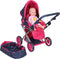 Basic MY BEAUTIF - 3in1 Poppenwagen - Buggy Kinderwagen met Draagtas - Kleurenmix blauw roze