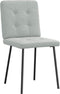 vidaXL - Eetkamerstoelen - 2 - st - fluweel - lichtgrijs