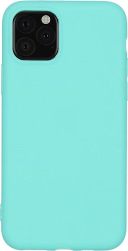 iMoshion Hoesje Geschikt voor iPhone 11 Pro Hoesje Siliconen - iMoshion Color Backcover - Mintgroen