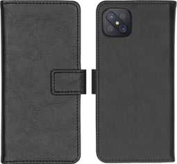 imoshion Hoesje Geschikt voor Oppo Reno4 Z 5G Hoesje Met Pasjeshouder - imoshion Luxe Bookcase - Zwart