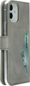 Mobiparts iPhone 12/12 Pro - Classic Wallet Case - Ruimte voor pasjes - Granite Grey
