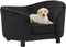 vidaXL - Hondenbank - 69x49x40 - cm - pluche - bordeauxrood